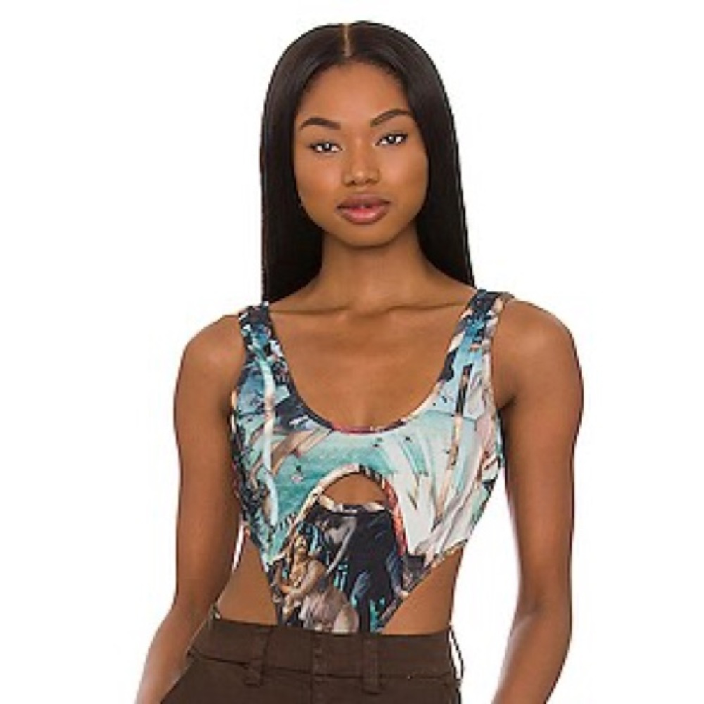 Genevieve Bodysuit in Multi Renaissance - Picture 4 of 9